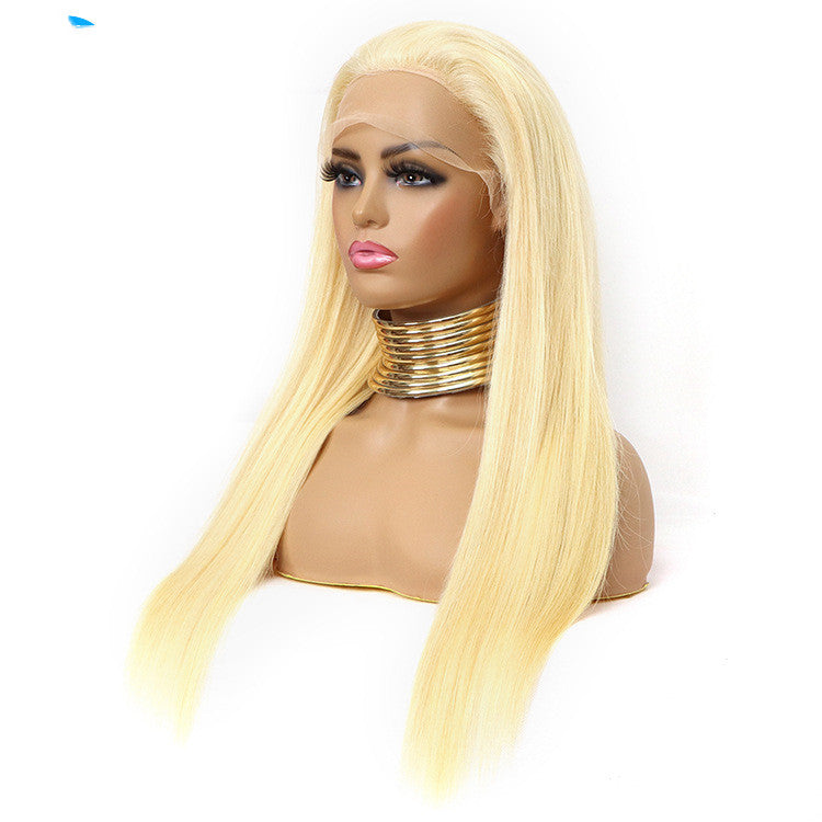 Bright Blonde Human Hair Wig (5 different inch lengths)