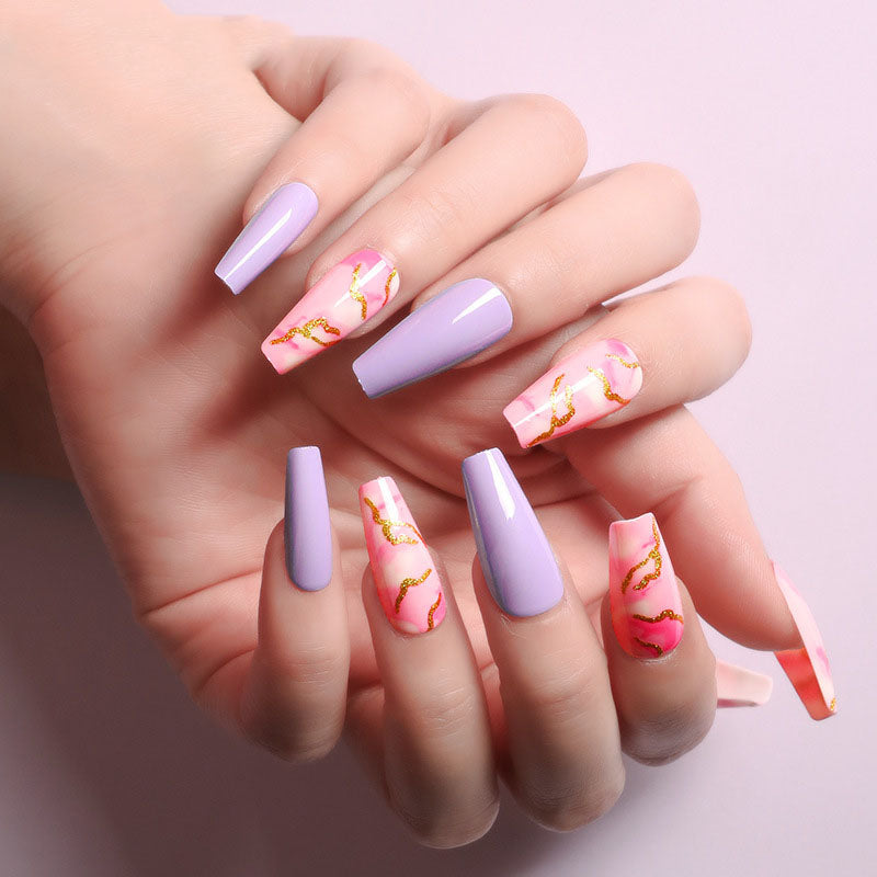 Long Handmade Press On Nails (46 Styles)