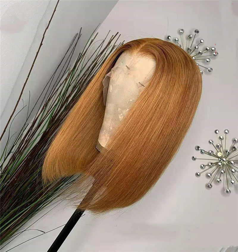 Short Gold Laced Human Hair Wig (3 different inch lengths)