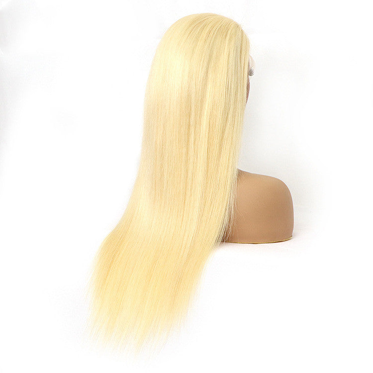 Bright Blonde Human Hair Wig (5 different inch lengths)