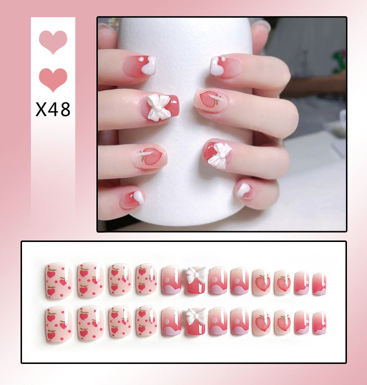 Short French Press On Nails (20 styles)