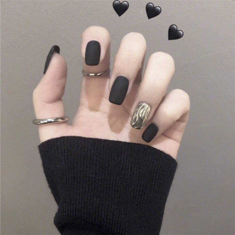 Fashionably Handmade Patterned Short Press On Nails (31 styles)