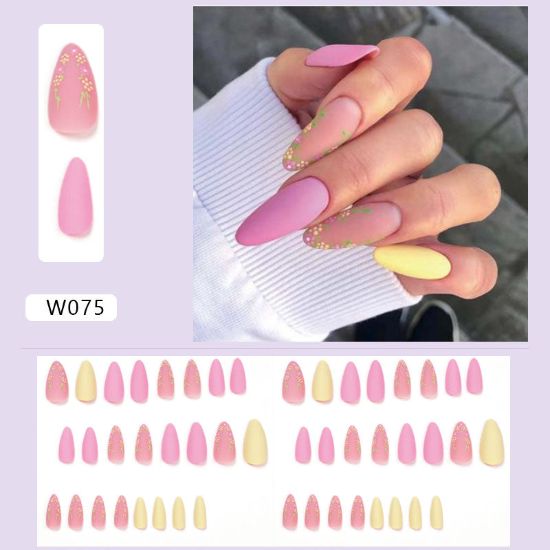 Medium Stiletto Coffin Shaped Press On Nails