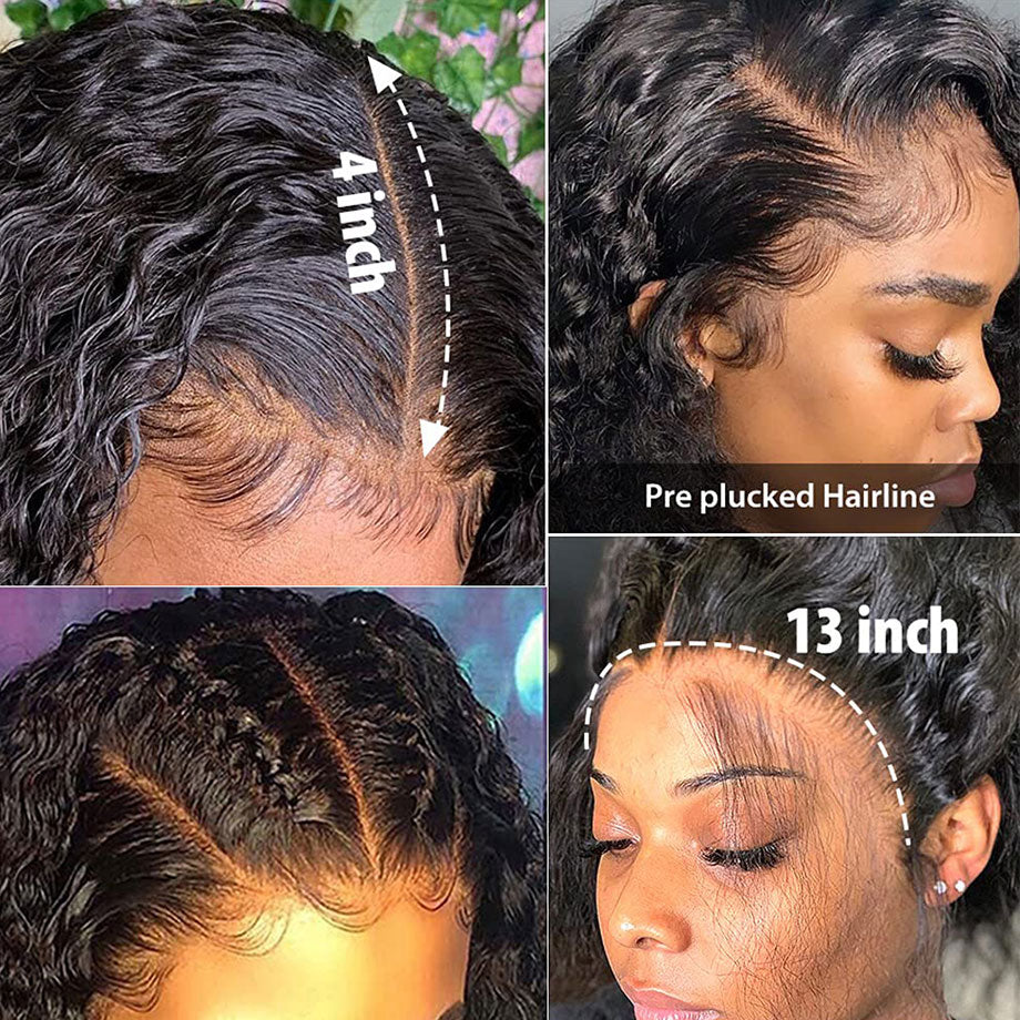 Deep Wave Lace Human Hair Wig (7 different inch lengths)