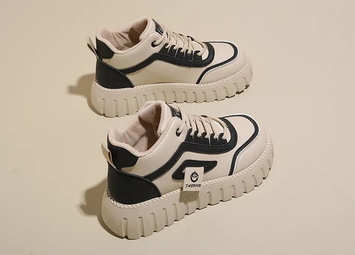 Modern High-Top Chunky Platform Sneakers
