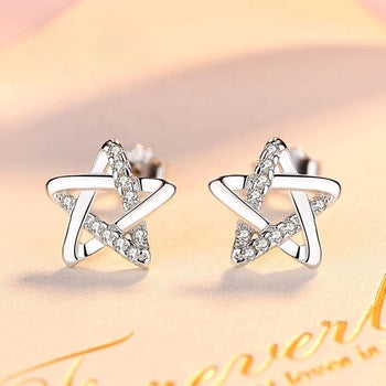 Sterling Silver Star Earrings