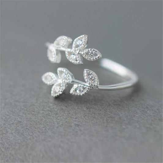 Sterling Silver Leaf Ring (2 styles)