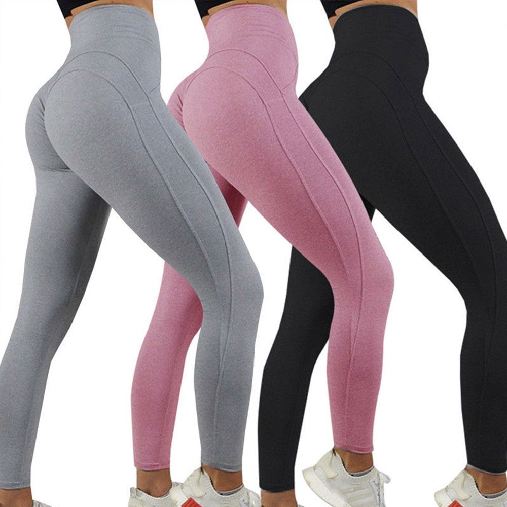 Solid Color Butt Lifting Fitness Leggings (4 colors)