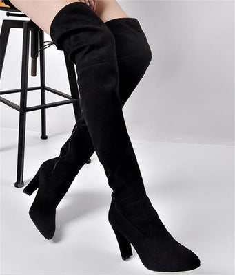 Thigh High Suede Boots (3 colors)