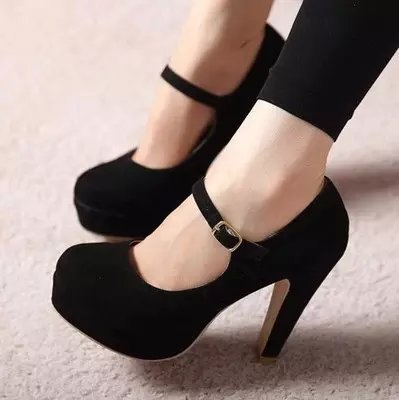 Black Mary Jane Heels