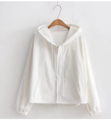 Cute Ear Hooded Zip Up Jacket (3 colors)