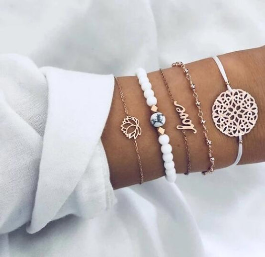 Beach Style Bracelet/Anklet Set (3 styles)