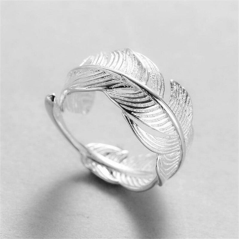 Sterling Silver Leaf Ring (2 styles)