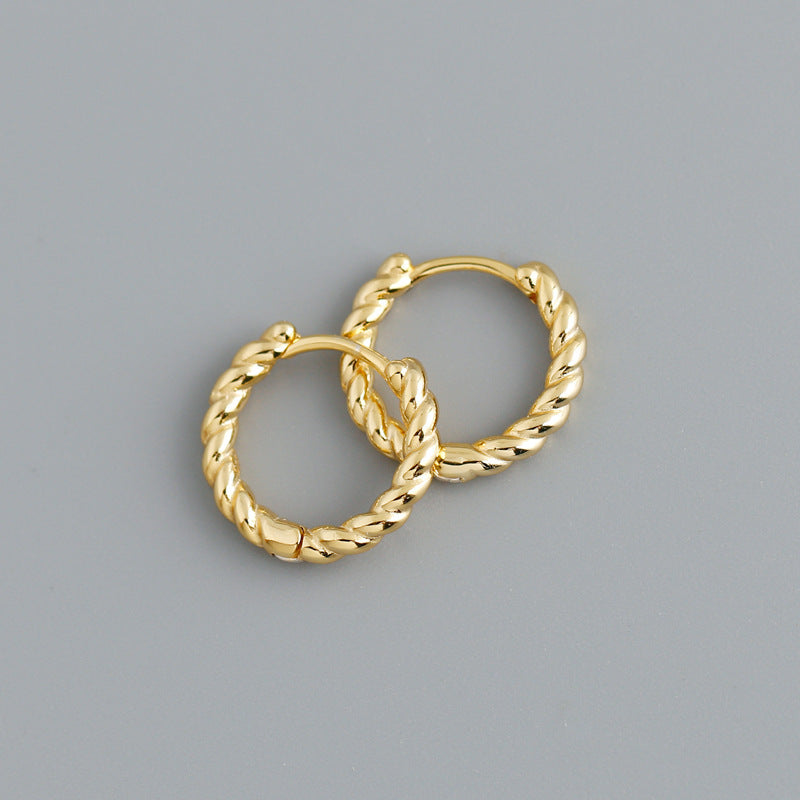 Mini Twist Hoop Earrings (2 colors)