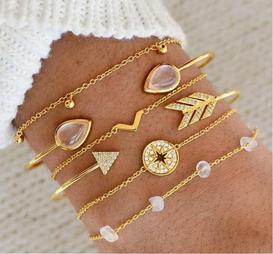 Six Piece Bangle Bracelet Set