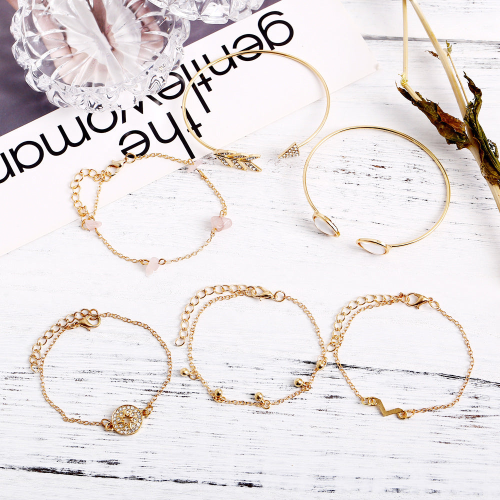 Six Piece Bangle Bracelet Set