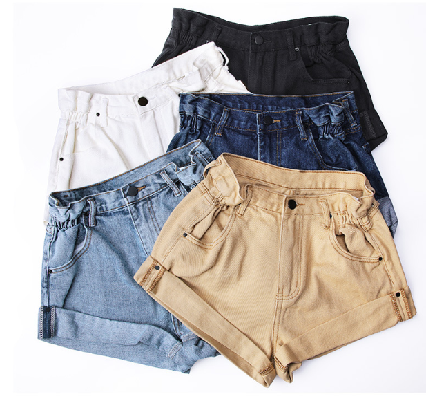 High Waist Retro Shorts (5 colors)