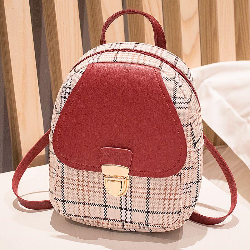 Tiny Plaid Backpack (5 colors)