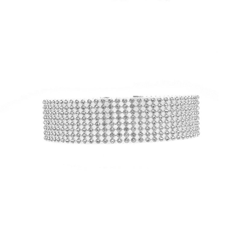 Crystal Rhinestone Choker Necklace (2 colors and 4 sizes)