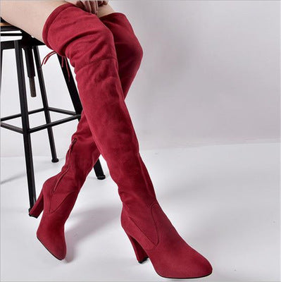 Thigh High Suede Boots (3 colors)