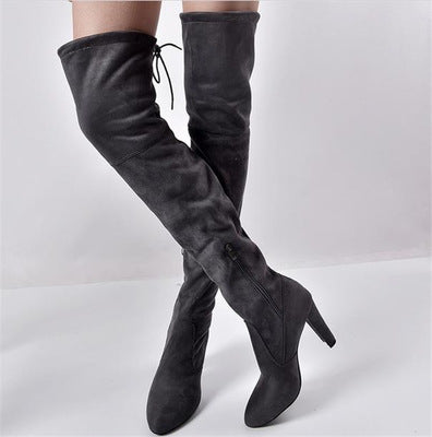 Thigh High Suede Boots (3 colors)