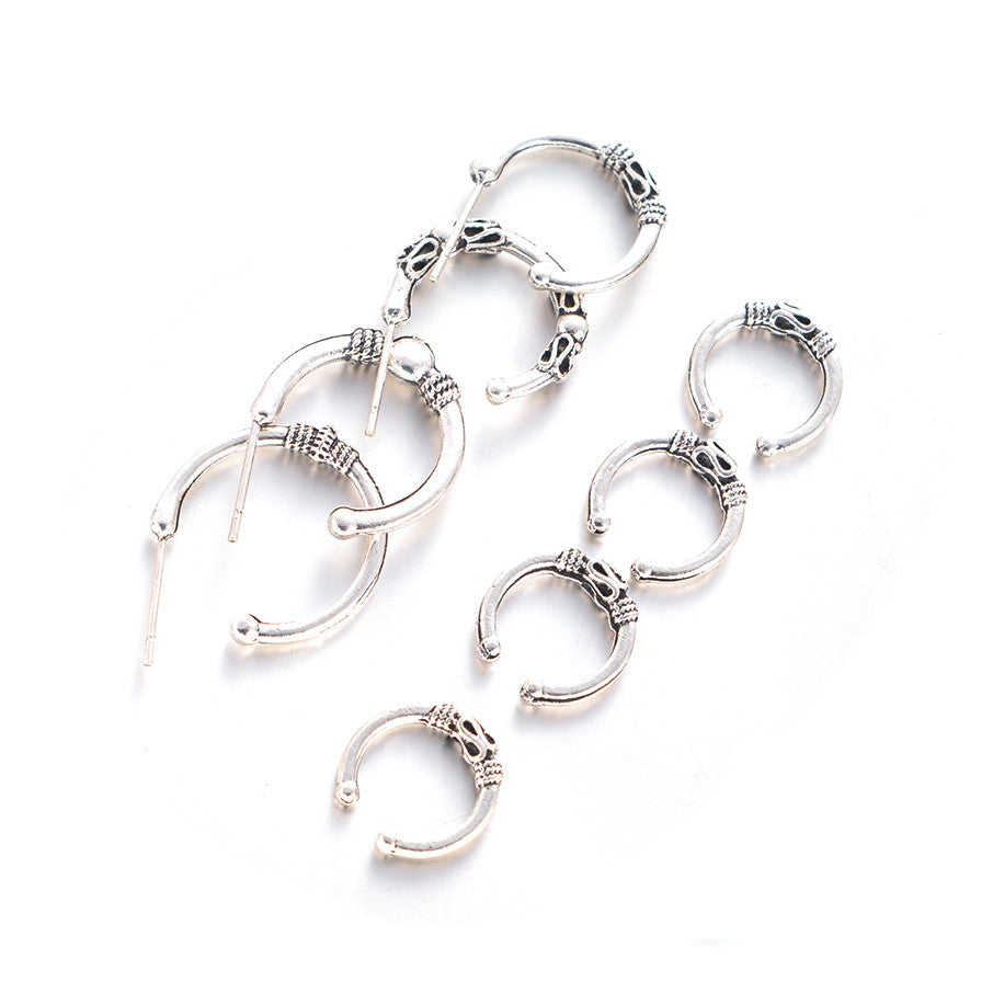 Boho Hoop Earring Set