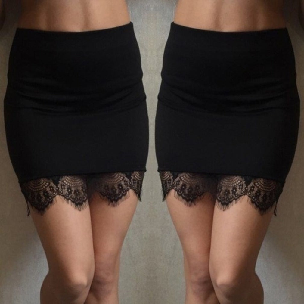 Lace Pencil Skirt (3 colors)