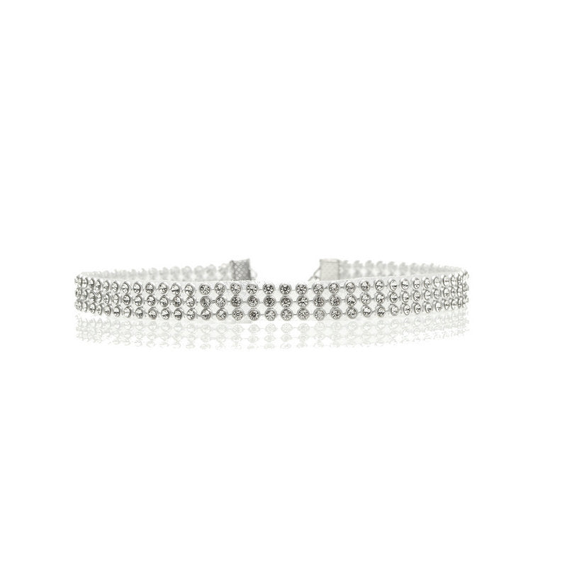 Crystal Rhinestone Choker Necklace (2 colors and 4 sizes)