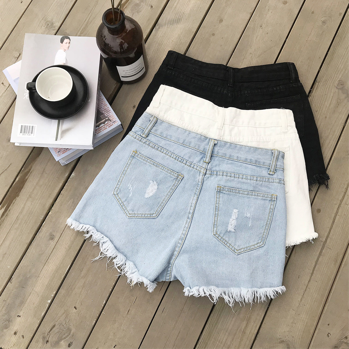 High Waist Glamour Shorts (2 colors)