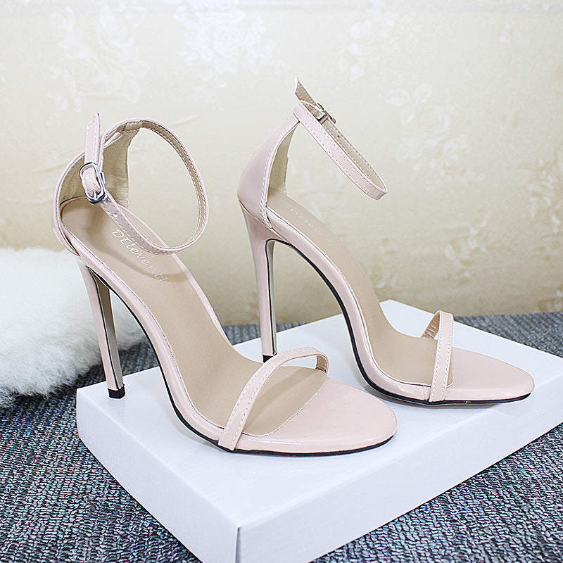 Simple Ankle Strap High Heels (4 colors)