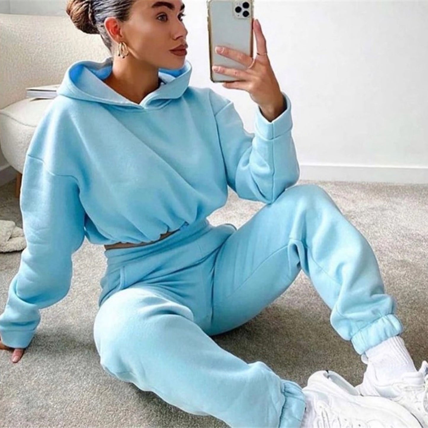 Cropped Jogging Suit (8 colors)