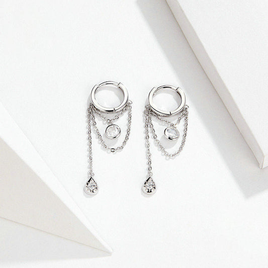 Sterling Silver Teardrop Earrings