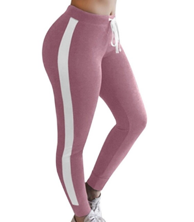 Striped Leggings (With or without drawstring, 1 or 2 stripes, 9 colors)