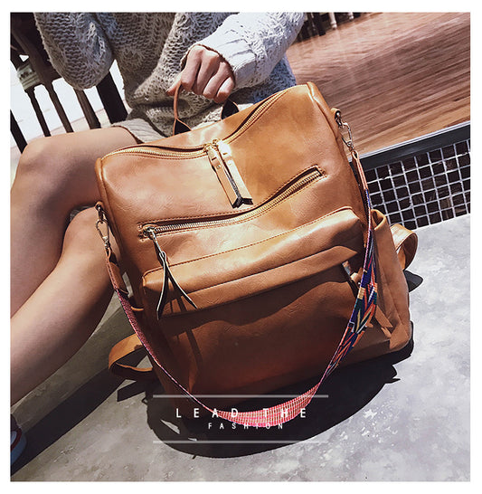 Large Vintage Soft Leather Backpack (13 colors)