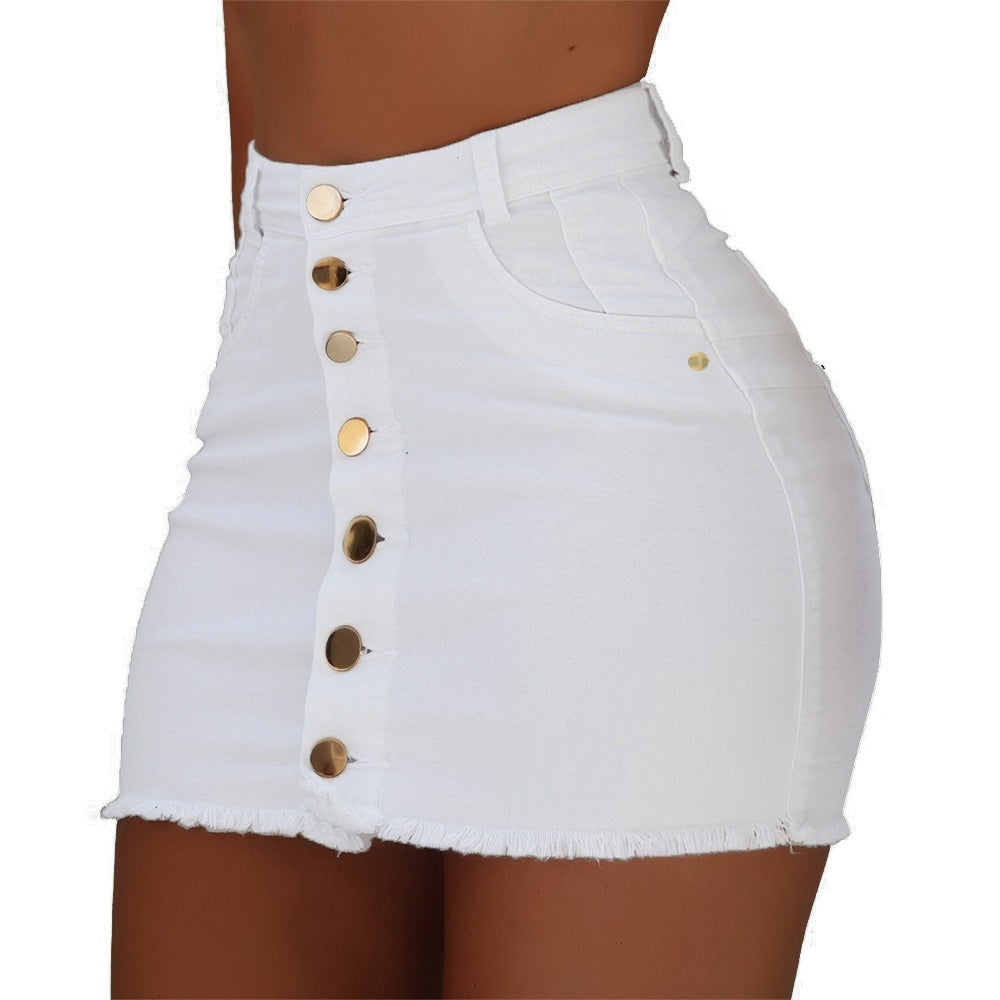 High Waist Button Down Mini Skirt (3 colors)