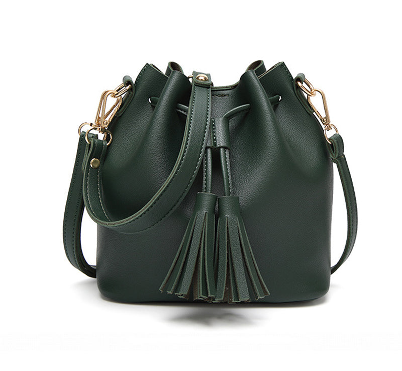 Vintage Tassel Drawstring Shoulder Bag (5 colors)