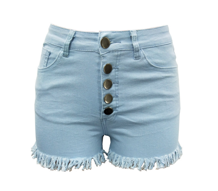 High Waist Button Down Shorts (6 colors)