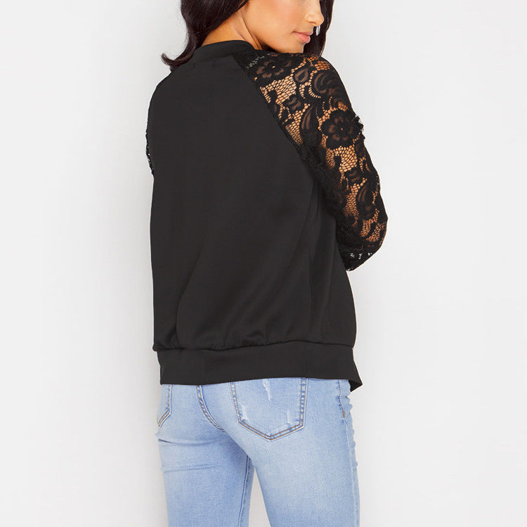 Lace Sleeved Jacket (2 colors)