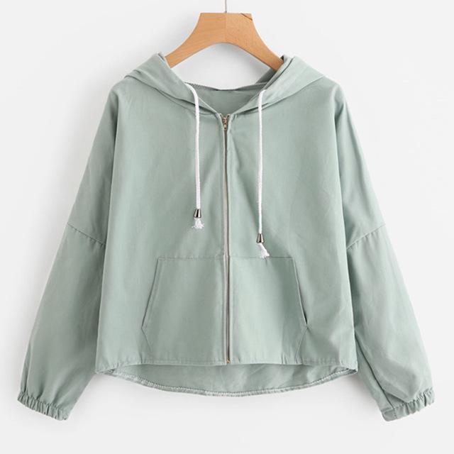 Cute Ear Hooded Zip Up Jacket (3 colors)