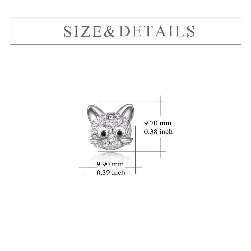 Sterling Silver Cat Stud Earrings