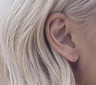 Minimalist Circle Stud Earrings (3 colors and styles)