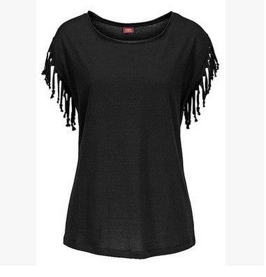 Tassel Sleeve T Shirt (7 colors)