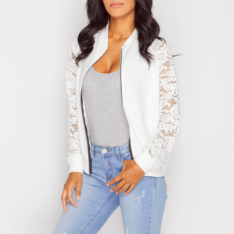 Lace Sleeved Jacket (2 colors)