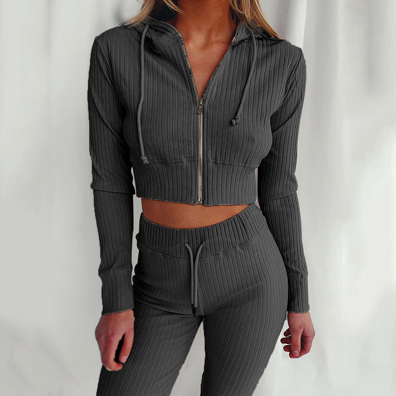 Knitted Polyester Sweat Suit (10 colors)