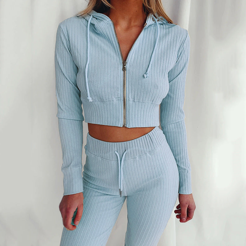 Knitted Polyester Sweat Suit (10 colors)